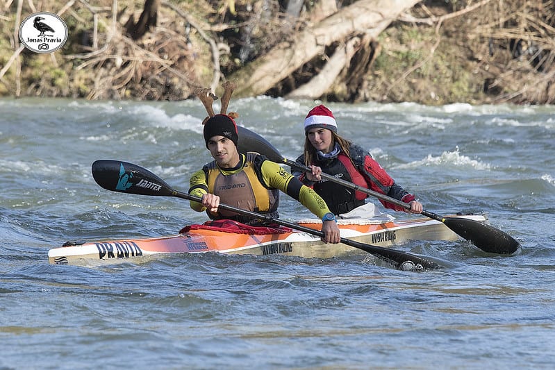 San Silvestre en piragua